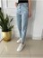 Lamina Mavi Kar Yıkama Yüksek Bel Mom Jeans Boyfriend (1 Beden Büyük Alınız) 2