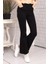 Miha Lina Tall Flare Siyah Ispanyol Jean Kot Pantolon 2024 2