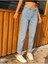 Zero Max Yüksek Bel Mavi Mom Jeans Likralı Esnek Kot Pantolon(1 Beden Büyük Alınız) 1