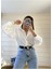 Vivien Mavi Mom Kot Pantolon Likralı Yüksek Bel Mavi Kar Yıkamalı Mom Jeans Kar Yıkama Boyfriend 5