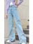 Lew 90's Kar Yıkama Mavi Likralı Süper Yüksek Bel Salaş Jeans Palazzo Pantolon 2024 1