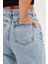 Zero Max Kar Yıkama Likralı Mom Jeans Mavi Esnek Kot Pantolon 3