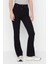 Monera Siyah Solmayan Siyah Yüksek Bel Flare Jeans 3