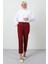 Beli Lastikli Pantolon Bordo 4