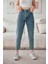 Yüksek Bel Mavi Mom Jeans Kar Yıkama Likralı Mom Jeans(1 Beden Büyük Alınız) 1