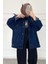 Çift Cepli Oversize Kot Ceket 3