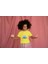 Kız Çocuk Pamuk Cherfull Baskılı Kısa Kol Tshirt 1