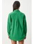 Oversize Basic Gömlek Canlı Yeşil 5