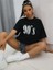 90 Lar Siyah Oversize T-Shirt Salaş Boyfirend 2