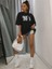 90 Lar Siyah Oversize T-Shirt Salaş Boyfirend 4
