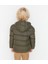Çocuk Su ve Rüzgar Geçirmez Kapüşonlu Coat Şişme Mont _haki 5
