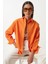 Oversize Basic Gömlek Oranj 1