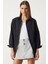Oversize Basic Gömlek Siyah 4