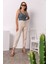 Dora Yüksek Bel Likralı Bej Mom Jeans Esnek Kot Pantolon 2024 2