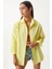 Oversize Basic Gömlek Açık Sarı 3