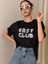 Siyah Oversize T-Shirt Easy Club Baskılı 4