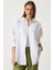 Oversize Basic Müslin Gömlek Beyaz 4