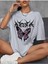 Bad Butterfly Baskılı Oversize T-Shirt Salaş Boyfirend 1