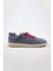Zeus Erkek Deri El Boyamalı Bağcık Ve Iki Yedek Bağcıklı Açık Mavi Sneakers 2
