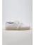Ares Erkek Deri El Boyamalı Bağcık Ve Iki Yedek Bağcıklı Beyaz Sneakers 2