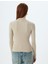 Dik Yaka Triko Kazak Uzun Kollu Dokulu Slim Fit 4