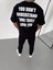Bisiklet Yaka Baskılı Oversize T-Shirt - Siyah 3