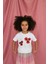 Kız Çocuk Pamuk Gelincik Baskılı Kısa Kol Tshirt 2