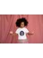 Kız Çocuk Pamuk Gece Yıldızları Baskılı Kısa Kol Tshirt 1