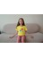 Kız Çocuk Pamuk Gergous Baskılı Kısa Kol Tshirt 3