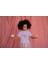 Kız Çocuk Pamuk Happy Girl Baskılı Kısa Kol Tshirt 1