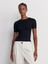 30747 Bisiklet Yaka Basic T-Shirt-Siyah 5