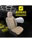 Seat Ibıza Hb Uyumlu Lüks Oto,araba Deri Koltuk Kılıfı Bej 4