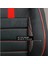 Maserati Gran Turismo Sport Uyumlu Lüks Oto,araba Tay Tüyü Koltuk Kılıfı Kırmızı Detay 3
