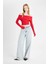 Coool Slim Fit Dar Kesim Açık Omuz Basic Düz Triko Kazak B6537AX24WN 2