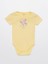Baby Bisiklet Yaka Kısa Kollu Kız Bebek Çıtçıtlı Body ve Pantolon 2'li Takım 2
