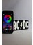 Ac/Dc - Rgb Led Işıklı 3 Boyutlu Tabela - 20 cm x 8 cm x 2 cm (Bluetooth Kontrollü) 2