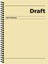 Draft Spiralli Sarı Sert Kapak 80 Yaprak 17*24 Kareli Defter 1