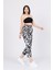Kemerli Kot Gabardin Kumaş Desenli Trend Pantolon 2