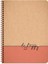 Words Spiralli Be Happy Kraft Kapak 80 Yaprak 17*24 Kareli Defter 1