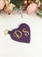 Love&love Kalp Formunda Monogram Nakışlı Bozuk Para Cüzdanı 1