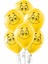 Gülen Yüz Baskılı Sarı Balon 1