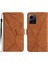 Xiaomi Redmi Için Not 12 4g Telefon Kılıfı Dikiş Kabartmalı Yumuşak Pu Tpu (Yurt Dışından) 1
