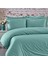 %100 Pamuk 62 Tel (155 TC) Çift Kişilik Nevresim Takımı 150x200cm +30cm Lastikli Çarşaflı (4 Yastık) 1