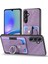 Samsung Galaxy A25 5G(GLOBAL)(161,0 x 76,5 x 8,3mm)Halkalı Kickstand Tpu+Pu Deri Anti-Damla Telefon Kılıfı-Mor (Yurt Dışından) 2