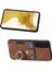Samsung Galaxy S22 5g Cep Telefonu Kılıfı Için Halka Tutucu Kickstand Anti-Düşme Kapaklı Kart Tutucu-Kahverengi (Yurt Dışından) 3