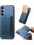 Samsung Galaxy A25 5g (Global) (161.0 x 76.5 x 8.3mm) Kart Çantalı Manyetik Telefon Kılıfı-Mavi (Yurt Dışından) 1