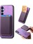 Samsung Galaxy A25 5g (Global) (161.0 x 76.5 x 8.3mm) Kart Çantalı Manyetik Telefon Kılıfı-Mor (Yurt Dışından) 1