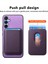 Samsung Galaxy A25 5g (Global) (161.0 x 76.5 x 8.3mm) Kart Çantalı Manyetik Telefon Kılıfı-Mor (Yurt Dışından) 4