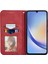 Samsung Galaxy A05S 4g Kılıf Için Cilt Dokunmatik Duygu Manyetik Kapanış Pu Deri Halkalı Telefon Kılıfı Kapak-Kırmızı (Yurt Dışından) 2