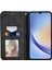 Samsung Galaxy A05S 4g Kılıf Için Cilt Dokunmatik Duygu Manyetik Kapanış Pu Deri Halkalı Telefon Kılıfı Kapak-Siyah (Yurt Dışından) 2